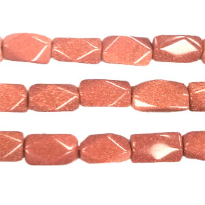 GOLD STONE FACETED CUTTING NUGGET 8X14MM